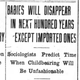 Illustration for article titled Professor from 1910: White Babies Will Be Extinct by 2015